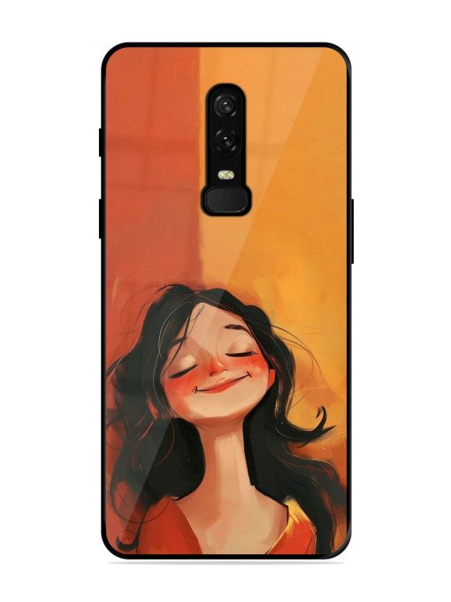 Neon Girl Glossy Soft Edge Case for Oneplus 6 Chachhi