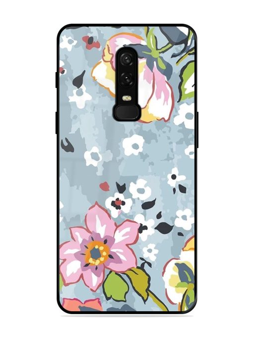 Floral Fantasy Glossy Soft Edge Case for Oneplus 6 Chachhi