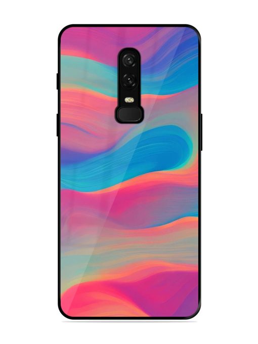 Wavy Wonder Glossy Soft Edge Case for Oneplus 6 Chachhi