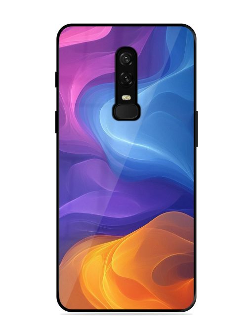 Cosmic Currents Glossy Soft Edge Case for Oneplus 6 Chachhi