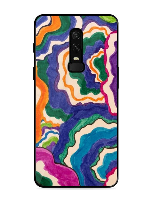 Wavy Wonder Glossy Soft Edge Case for Oneplus 6 Chachhi