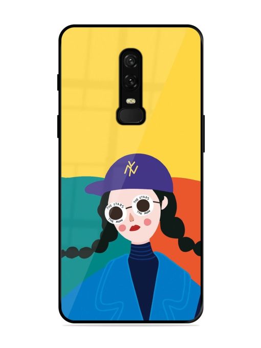 Starry-Eyed Girl Glossy Soft Edge Case for Oneplus 6 Chachhi