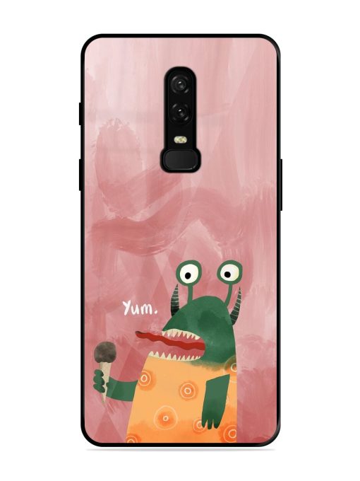 Hungry Monster Glossy Soft Edge Case for Oneplus 6 Chachhi