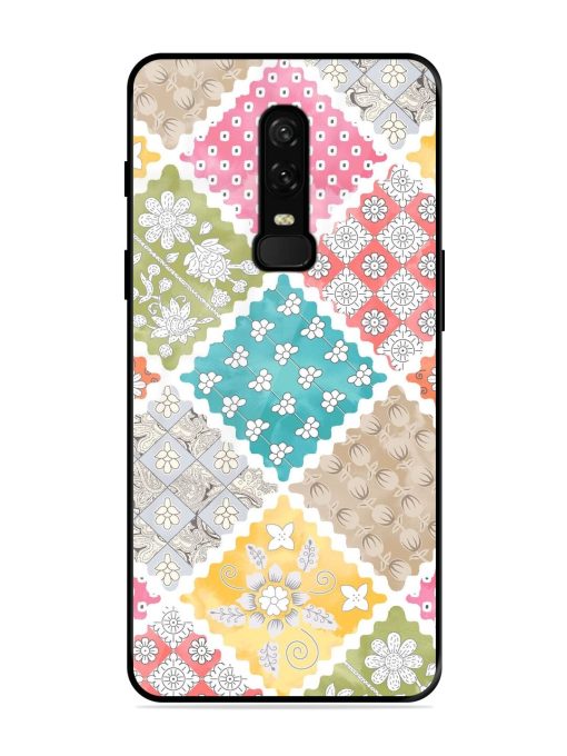 Patchwork Dreamscape Glossy Soft Edge Case for Oneplus 6 Chachhi