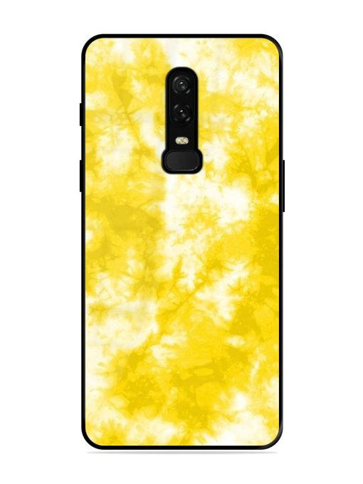 Golden Tie-Dye Twirl Glossy Soft Edge Case for Oneplus 6 Chachhi