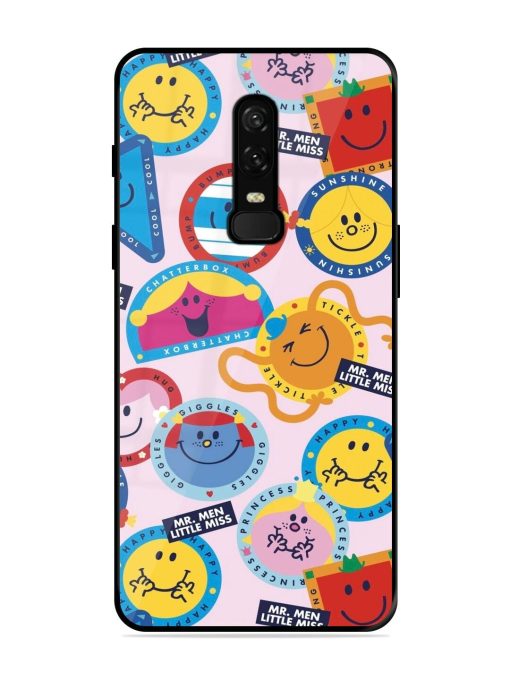 Whimsical Mr. Men & Little Miss Glossy Soft Edge Case for Oneplus 6 Chachhi