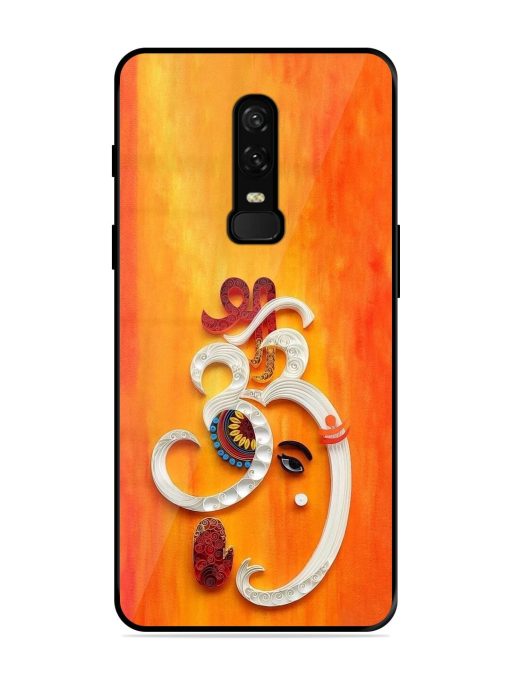 Ganesha In Quilling Art Glossy Soft Edge Case for Oneplus 6 Chachhi