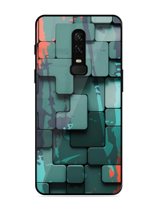 Abstract Geometric Mosaic Glossy Soft Edge Case for Oneplus 6 Chachhi