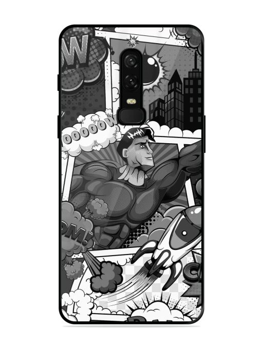 Comic Book Chaos Glossy Soft Edge Case for Oneplus 6 Chachhi