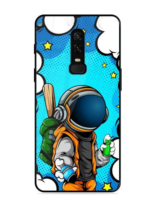 Space Graffiti Artist Glossy Soft Edge Case for Oneplus 6 Chachhi