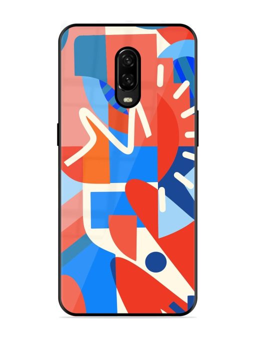 Abstract Harmony Glossy Soft Edge Case for Oneplus 6T Chachhi