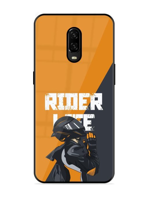 Ride Never Ends Glossy Soft Edge Case for Oneplus 6T Chachhi