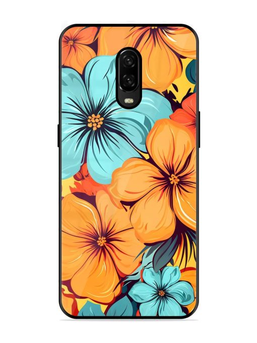 Tropical Bloom Glossy Soft Edge Case for Oneplus 6T Chachhi