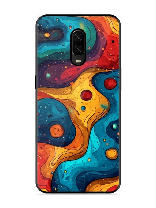 Cosmic Swirl Glossy Soft Edge Case for Oneplus 6T Chachhi