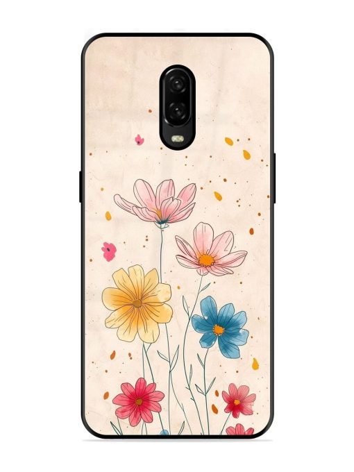 Delicate Bloom Glossy Soft Edge Case for Oneplus 6T Chachhi