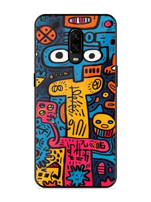 Doodletopia Glossy Soft Edge Case for Oneplus 6T Chachhi