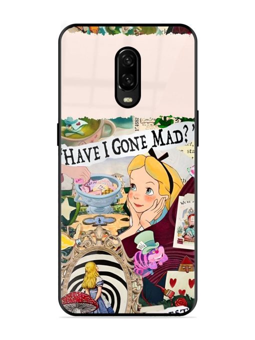 Mad Hatter'S Collage Glossy Soft Edge Case for Oneplus 6T