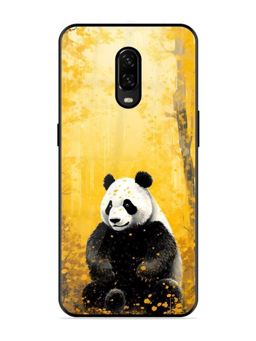 Golden Solitude Glossy Soft Edge Case for Oneplus 6T Chachhi