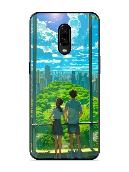 Cyberpunk Dreamscape Glossy Soft Edge Case for Oneplus 6T Chachhi