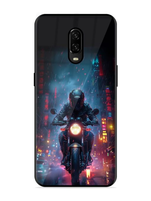 Neon Nights Glossy Soft Edge Case for Oneplus 6T Chachhi