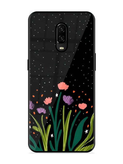 Midnight Bloom Glossy Soft Edge Case for Oneplus 6T Chachhi