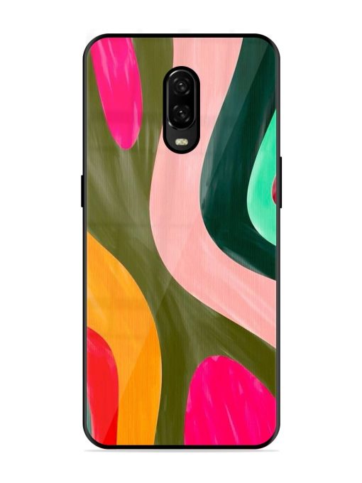 Wavy Wonder Glossy Soft Edge Case for Oneplus 6T Chachhi