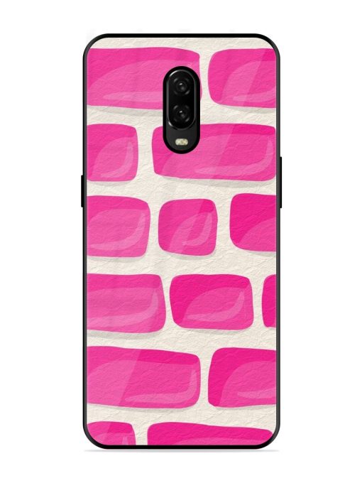 Pink Brick Wall Glossy Soft Edge Case for Oneplus 6T Chachhi