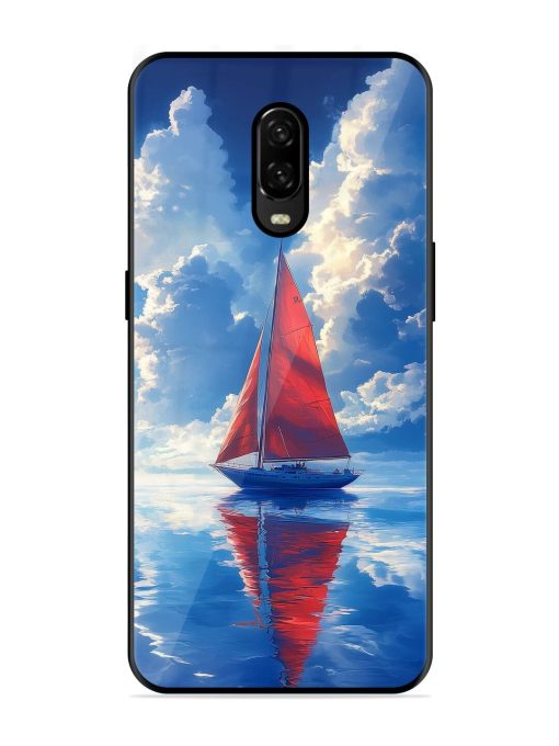 Crimson Sails Glossy Soft Edge Case for Oneplus 6T Chachhi