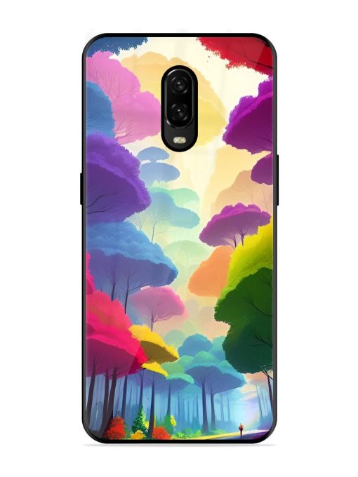 Rainbow Road Glossy Soft Edge Case for Oneplus 6T Chachhi