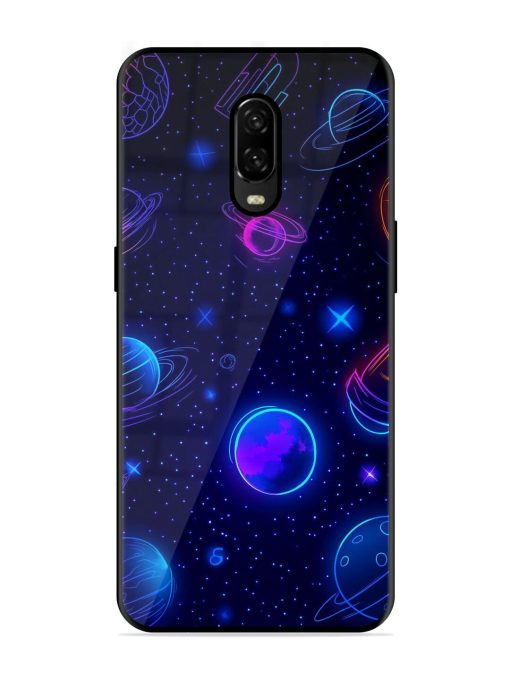 Neon Cosmos Glossy Soft Edge Case for Oneplus 6T Chachhi