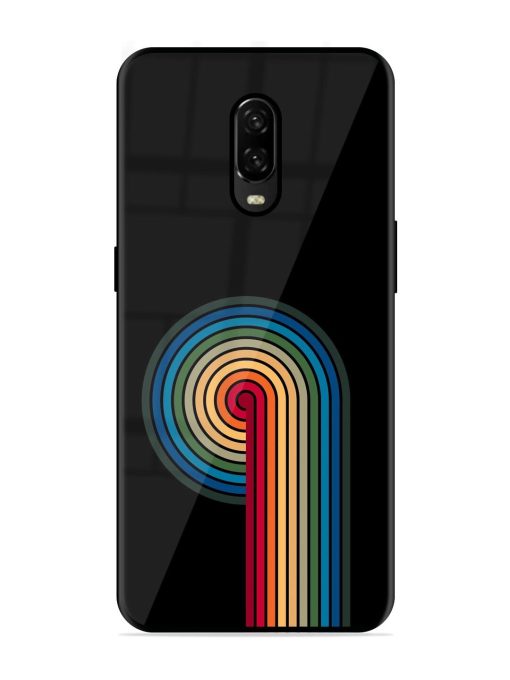 Rainbow Ripple Glossy Soft Edge Case for Oneplus 6T Chachhi