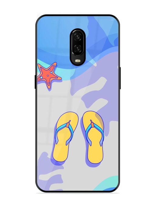 Sandy Toes And Salty Seas Glossy Soft Edge Case for Oneplus 6T Chachhi