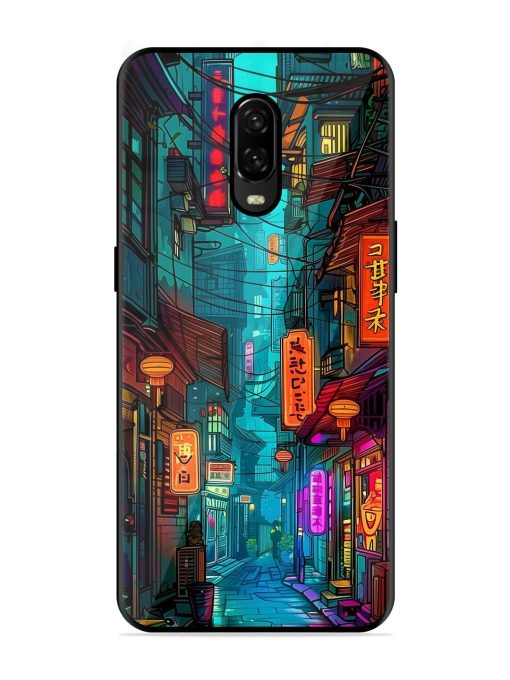 Neon Nightscape Glossy Soft Edge Case for Oneplus 6T Chachhi