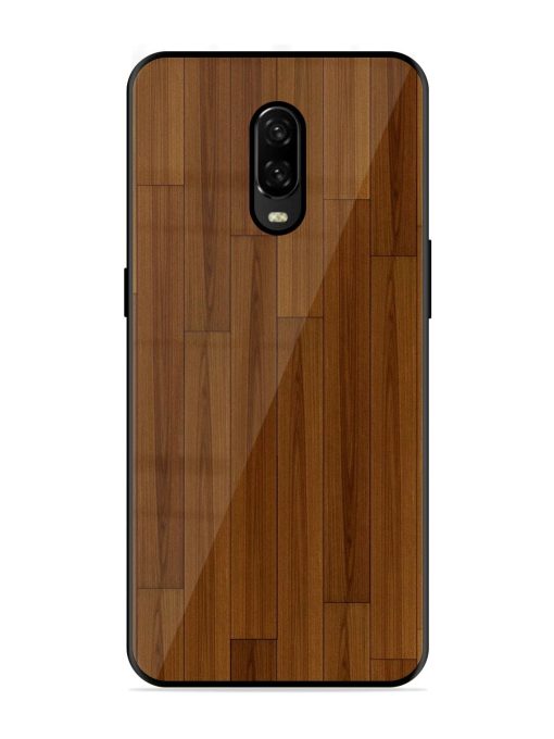 Warm Woodgrain Glossy Soft Edge Case for Oneplus 6T Chachhi