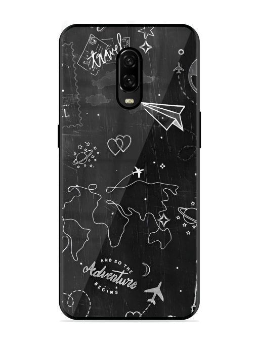 Wanderlust Sketchbook Glossy Soft Edge Case for Oneplus 6T Chachhi