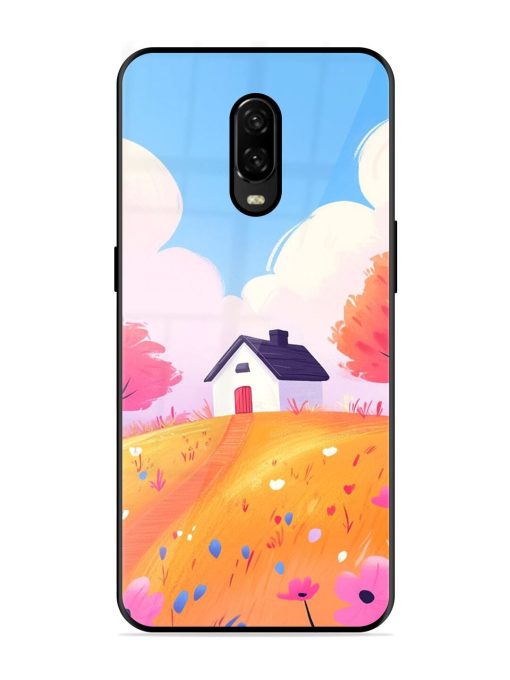 Hilltop Haven Glossy Soft Edge Case for Oneplus 6T Chachhi