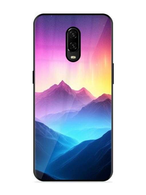 Cosmic Mountains Glossy Soft Edge Case for Oneplus 6T Chachhi