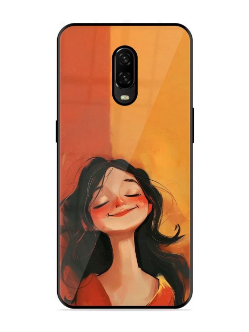 Neon Girl Glossy Soft Edge Case for Oneplus 6T Chachhi