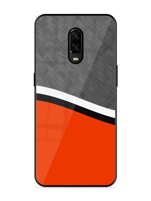 Bold Contrast Glossy Soft Edge Case for Oneplus 6T Chachhi