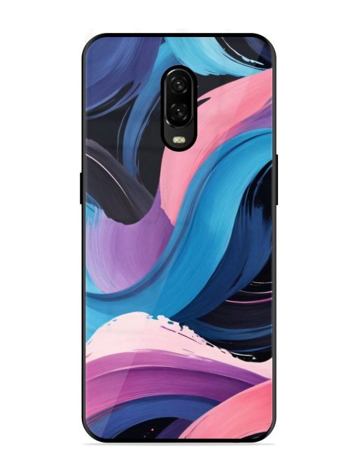 Whimsical Waves Glossy Soft Edge Case for Oneplus 6T Chachhi