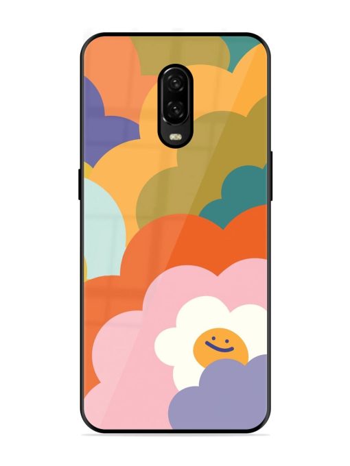 Happy Flower Power Glossy Soft Edge Case for Oneplus 6T Chachhi