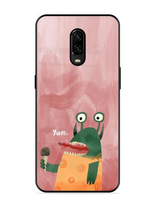 Hungry Monster Glossy Soft Edge Case for Oneplus 6T Chachhi