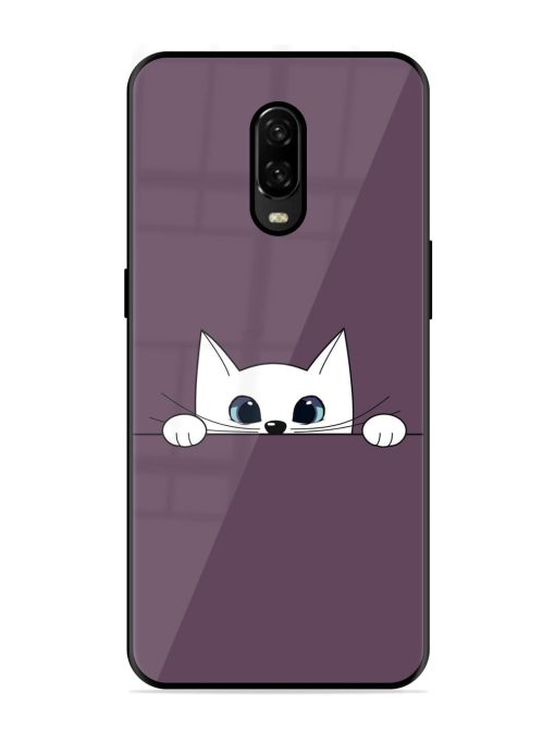 Peek-A-Boo Kitty Glossy Soft Edge Case for Oneplus 6T Chachhi