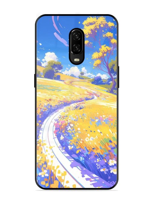 Vibrant Spring Meadow Glossy Soft Edge Case for Oneplus 6T Chachhi