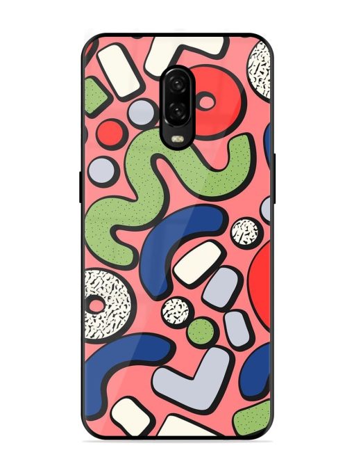 Groovy Geometric Shapes Glossy Soft Edge Case for Oneplus 6T Chachhi