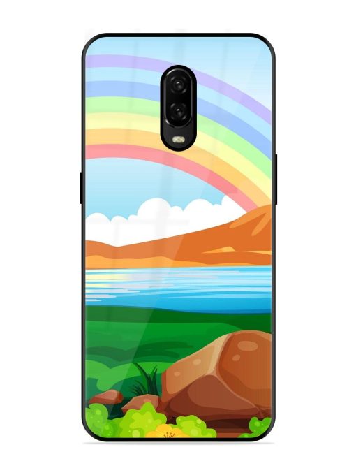 Rainbow Over The Lake Glossy Soft Edge Case for Oneplus 6T