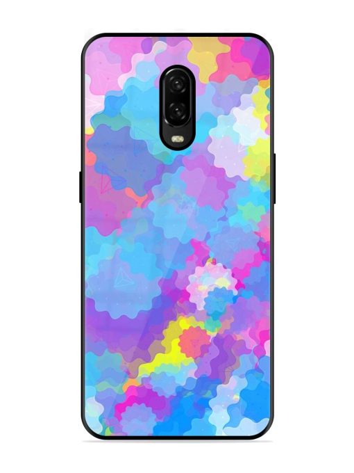 Psychedelic Cloud Burst Glossy Soft Edge Case for Oneplus 6T Chachhi