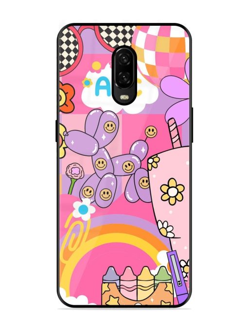 Whimsical Y2K Chaos Glossy Soft Edge Case for Oneplus 6T Chachhi