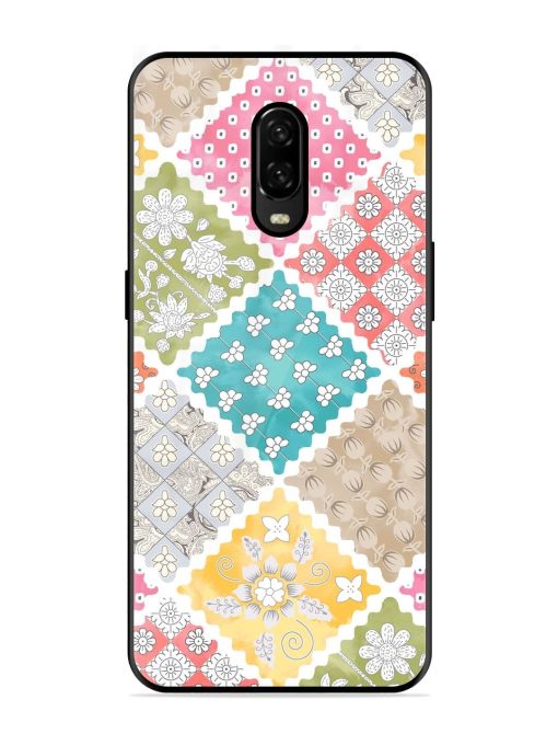 Patchwork Dreamscape Glossy Soft Edge Case for Oneplus 6T Chachhi