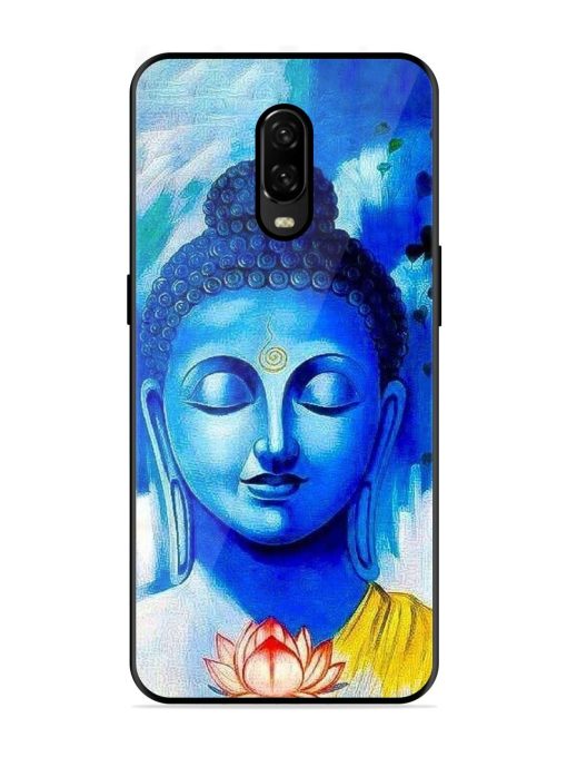 Serene Buddha With Lotus Glossy Soft Edge Case for Oneplus 6T Chachhi